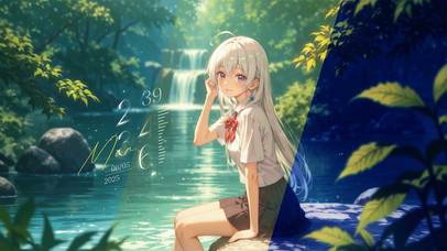 小溪芙琳娜—随时间变化