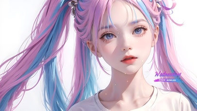 4k可爱马尾辫女孩