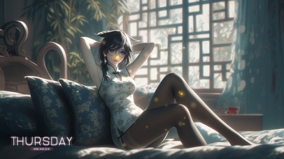 她的身姿宛如柳枝迎风