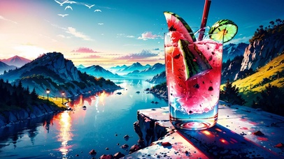 一杯西瓜味汽水