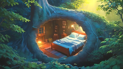 温馨树洞小屋