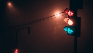 红绿灯路口