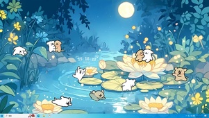 月色荷塘
