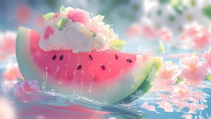 清凉夏日西瓜