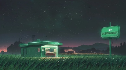 星空下的便利店