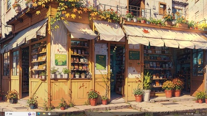 转角杂货铺（随视角变化）