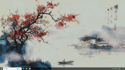 古风江南AI水乡风景-桌面主题