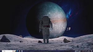 太空人漫步—【主题桌面】