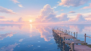 海边木栈道