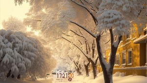 大雪松针街区