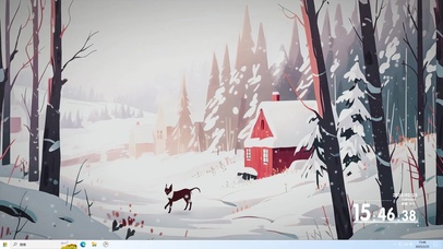 雪景插画-桌面主题