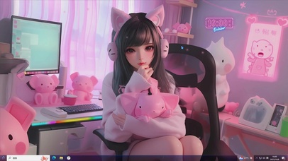 动漫主题 猫耳电竞少女