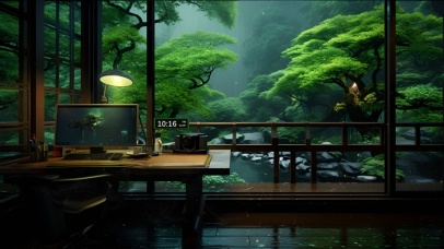 静心听雨