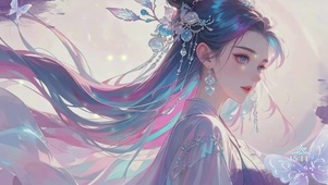 古风插画漫女