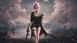 黑衣服剑女