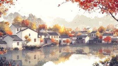 宁静的如画小镇