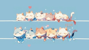 爱心小猫