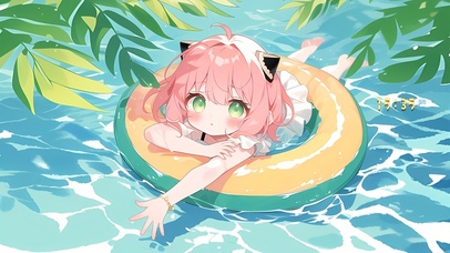 清凉泳池阿尼亚