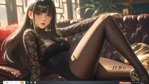 纯欲黑丝长腿美女
