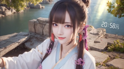 4K治愈古风女孩