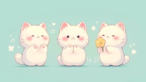 可爱卖萌的猫咪
