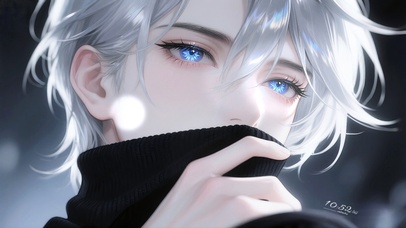 动漫帅哥-忧郁的星眸