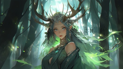 复古文艺森林女神