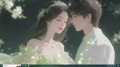 甜蜜情侣 娇羞亲吻