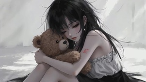 受伤的美女