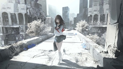 4k 治愈唯美JK少女