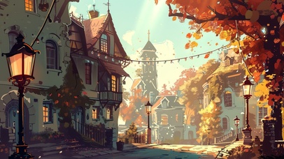 节日里的治愈小镇