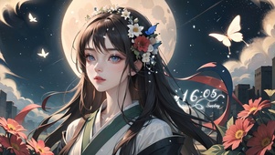 月明汉服美女