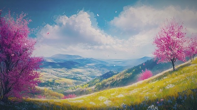 童话世界AI风景