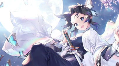 蝴蝶忍鬼灭之刃 动漫动态壁纸 动态壁纸下载 元气壁纸