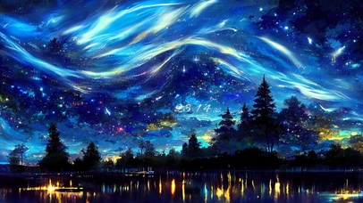 4k 唯美梦幻流光星河