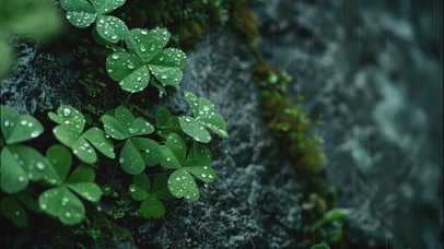 雨中三叶草