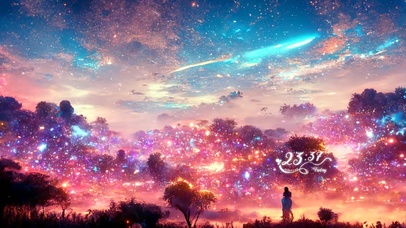 4k 治愈梦幻森林星空