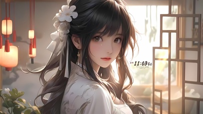 4k治愈国风女孩