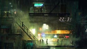 雨天城市
