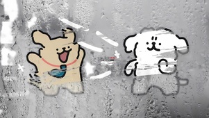 可爱线条狗狗