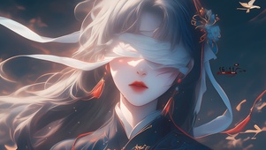 古风蒙眼侠女