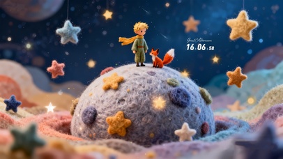 小王子和小狐狸 毛毡风