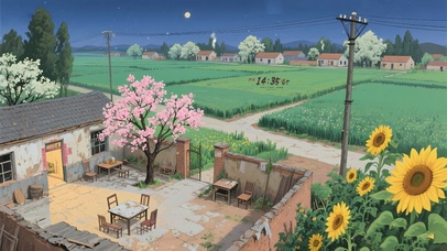 童年怀旧乡村小院