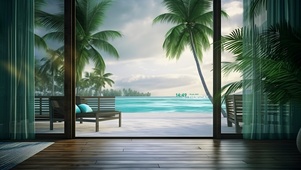 度假浪漫海景房