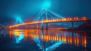 跨海大桥夜景