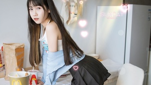 长发JK制服学妹