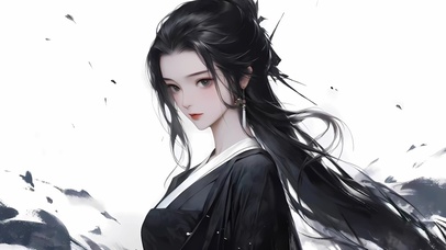 绝美水墨风美女