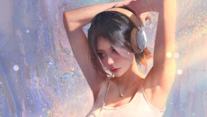 唯美治愈清纯短发美女