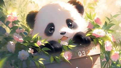 呆萌大熊猫