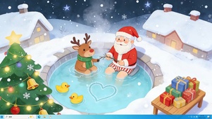 圣诞温泉派对
